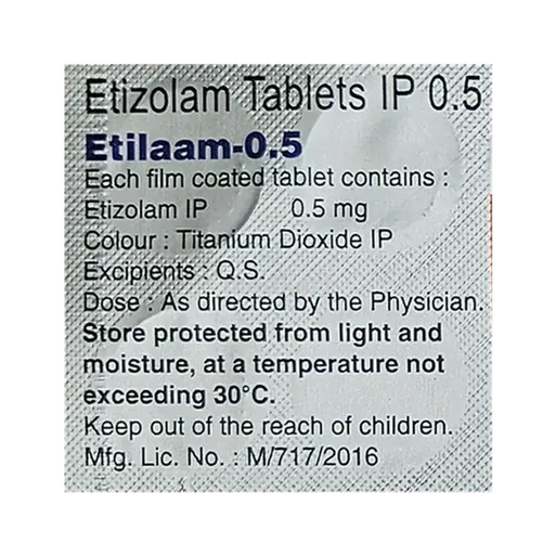 etilaam 0.5mg tablet 15's
